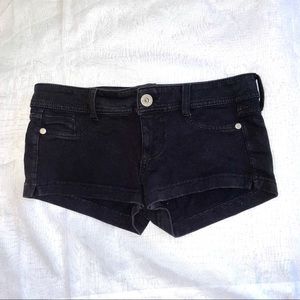 Vanilla Star Black Denim Booty Shorts - Junior’s